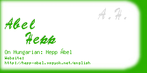 abel hepp business card